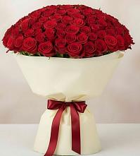 Букет 101 Красная роза Милано в Красном Октябре Ставропольского края