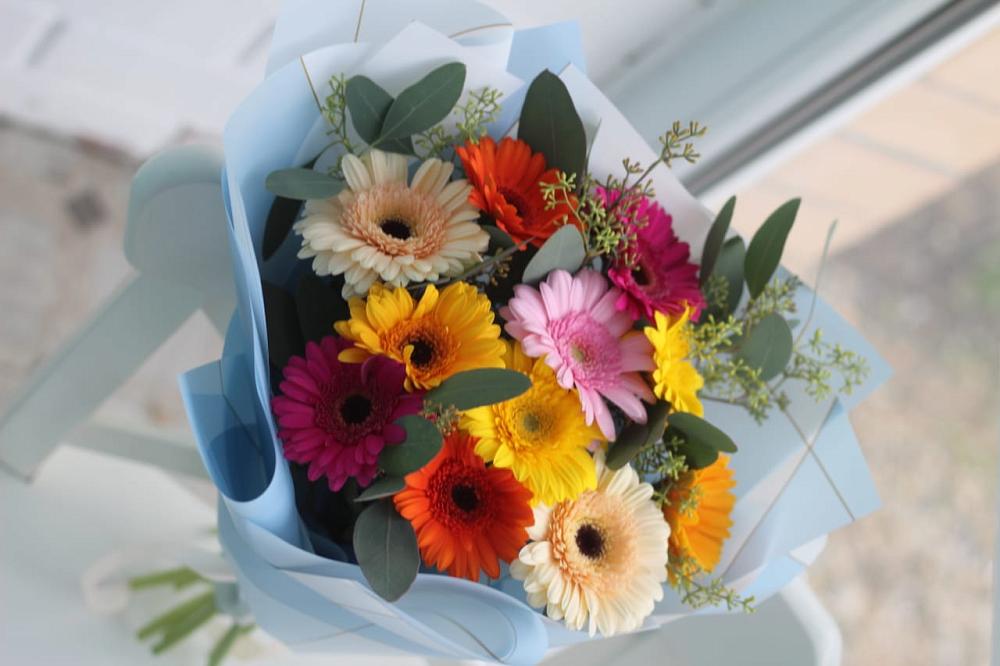 Букет цветов из: Герберы в Красном Октябре Ставропольского края