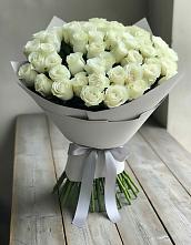 Букет 35 Белых роз #REPLACE_PRED# Красном Октябре Ставропольского края