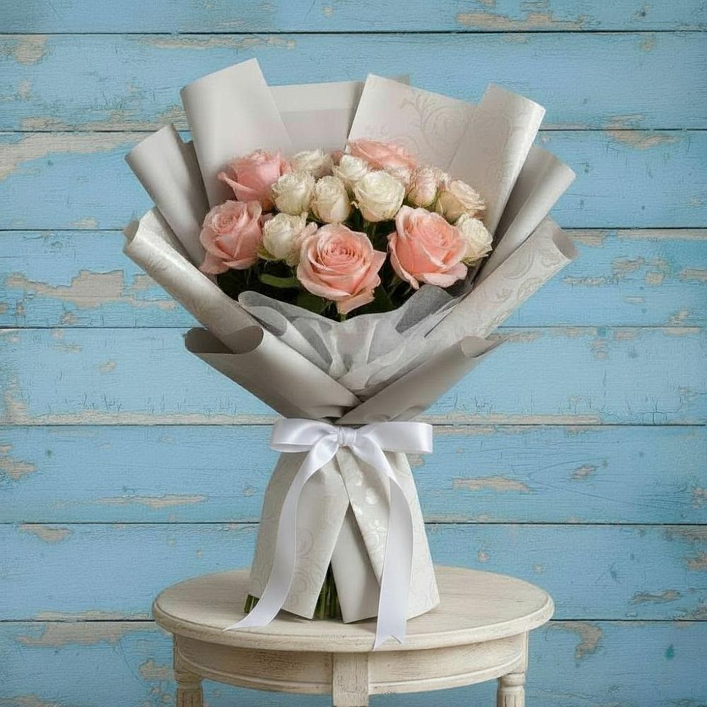 Букет цветов из: Розы в Красном Октябре Ставропольского края