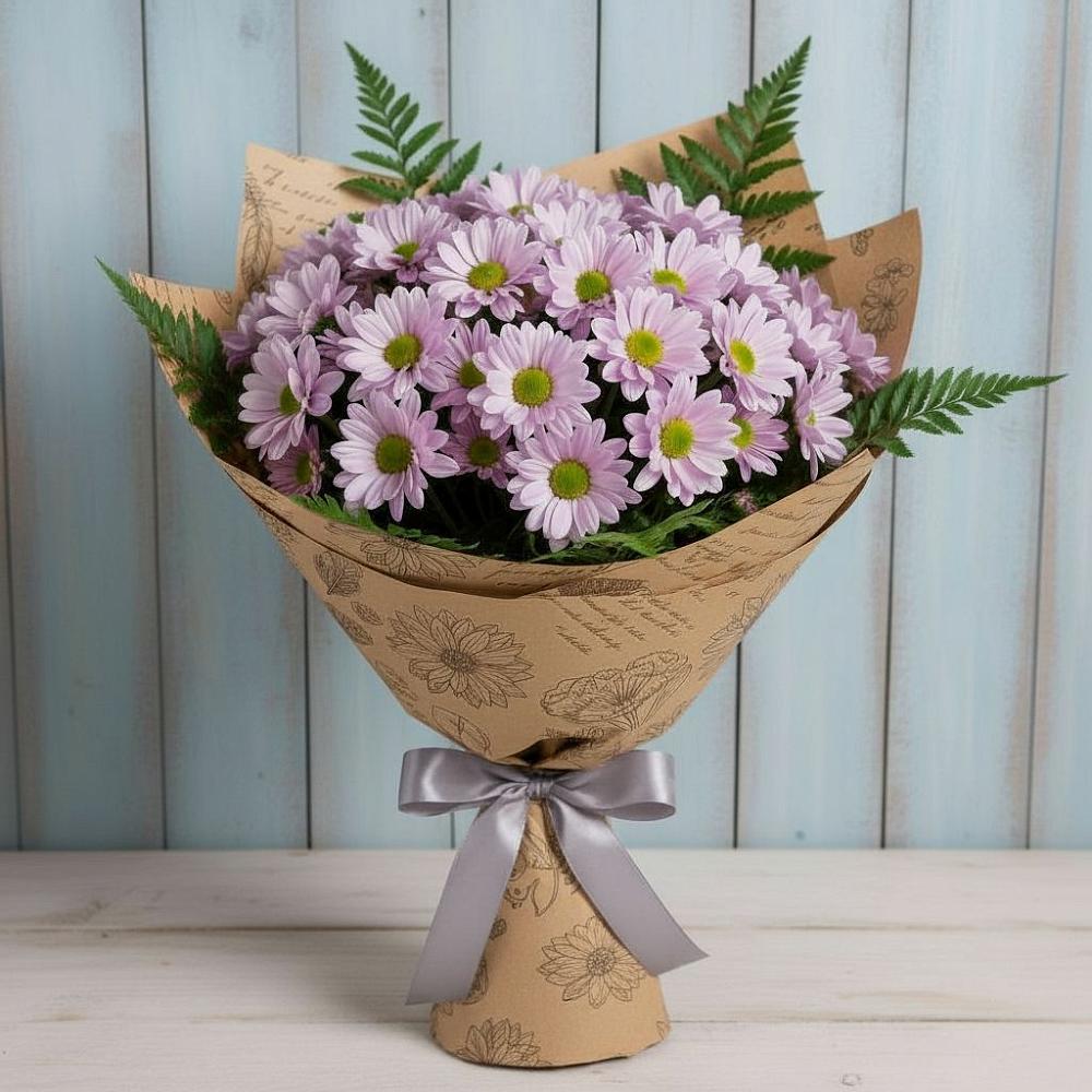 Букет цветов из: Хризантемы в Красном Октябре Ставропольского края