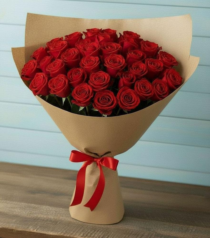 Букет Красные розы Милано в Красном Октябре Ставропольского края