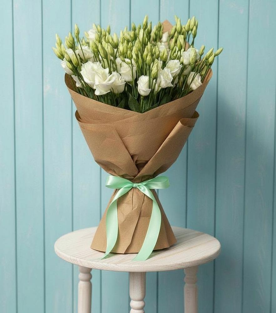 Букет цветов из: Лизиантусы в Красном Октябре Ставропольского края