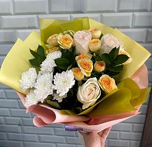 Букет цветов из:  Розы и Хризантемы #REPLACE_PRED# Красном Октябре Ставропольского края