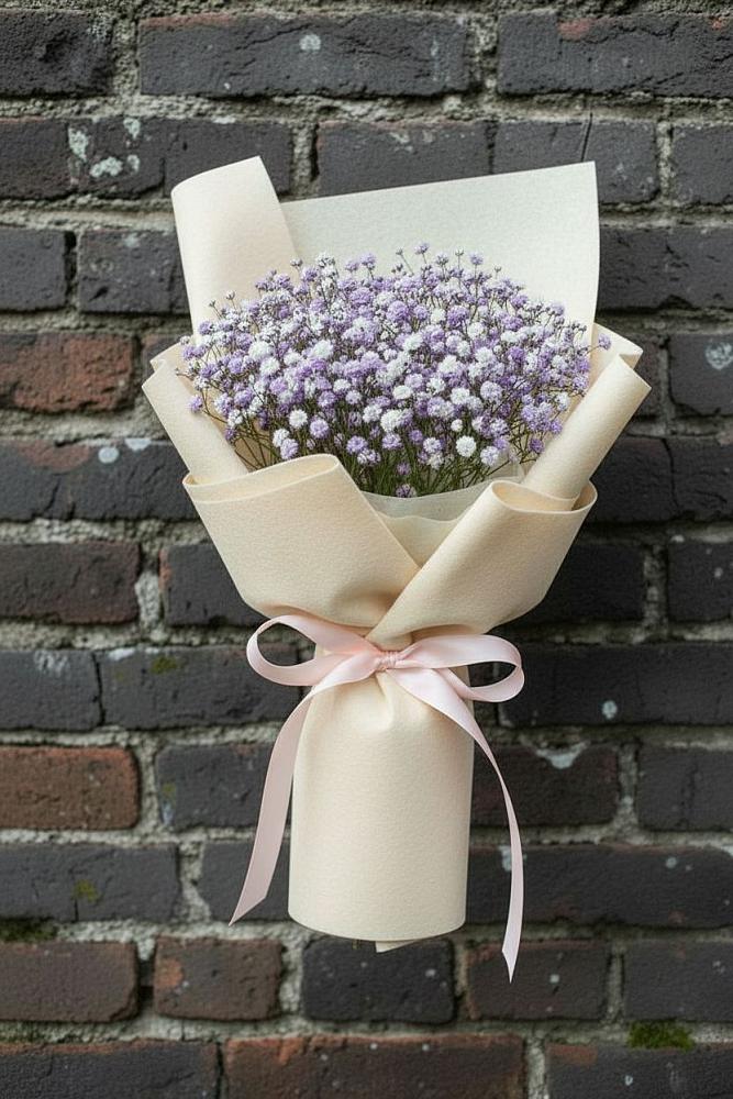 Букет цветов из: Гипсофила в Красном Октябре Ставропольского края