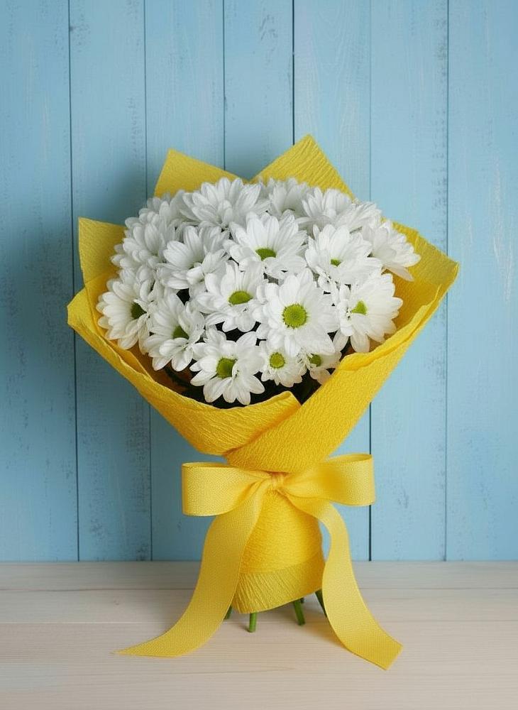 Букет цветов из: Хризантемы в Красном Октябре Ставропольского края