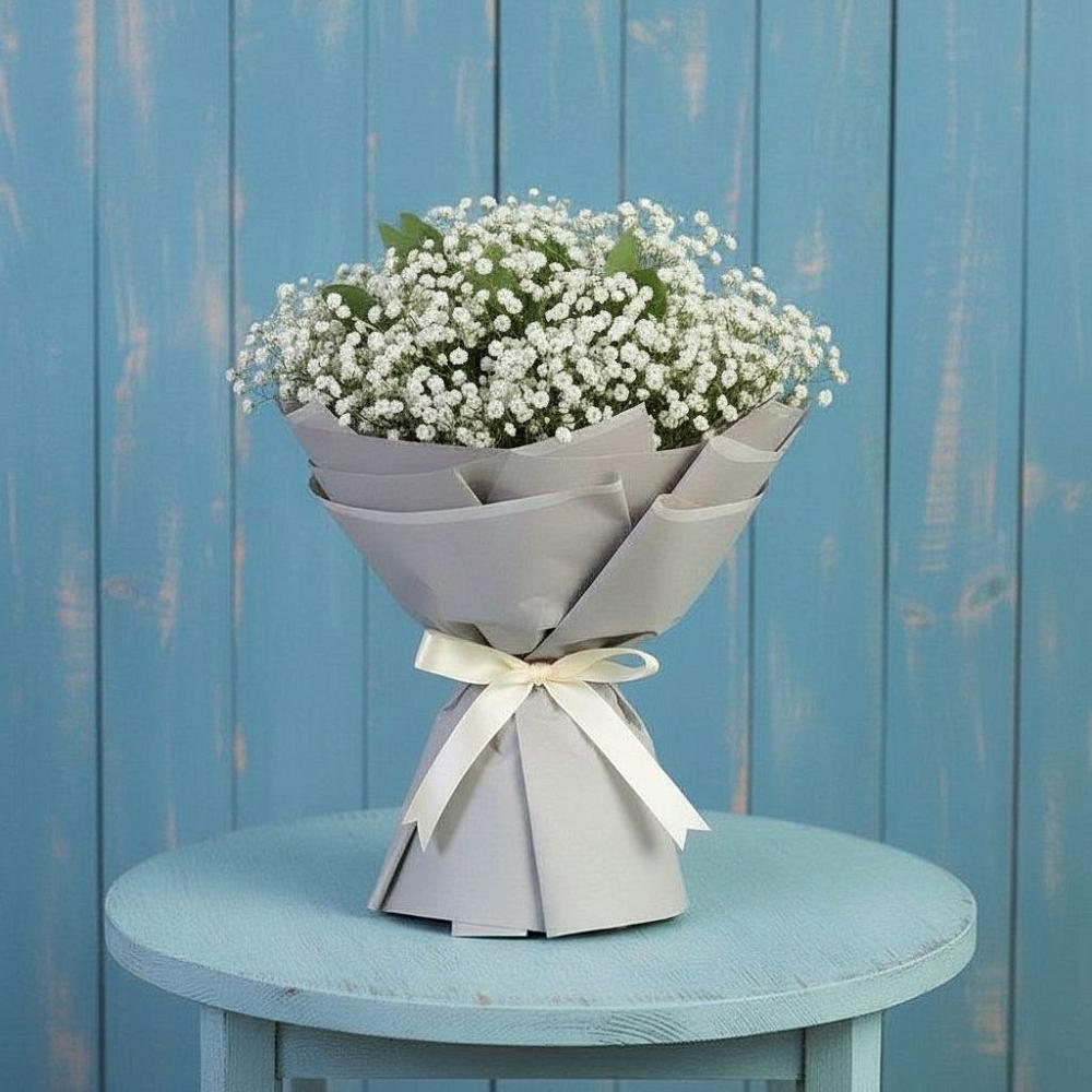 Букет цветов из: Гипсофила в Красном Октябре Ставропольского края