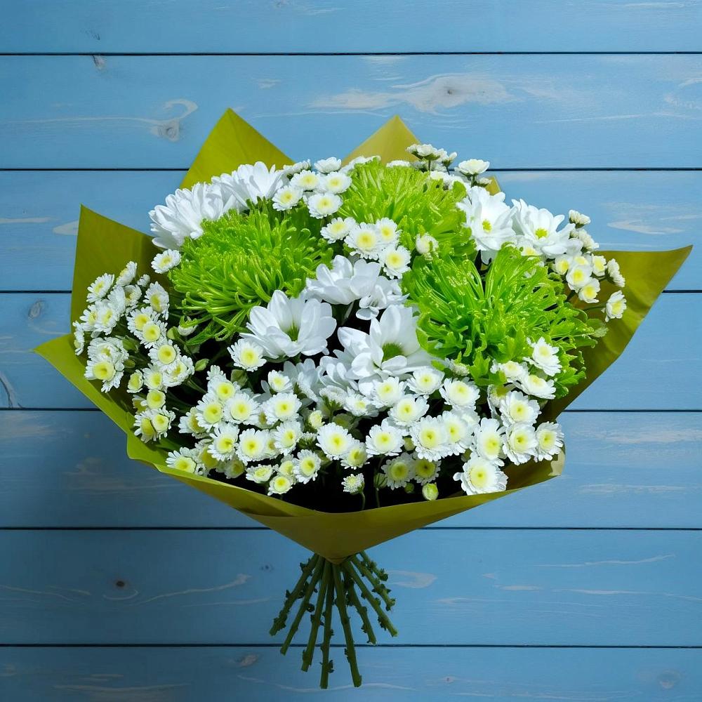 Букет цветов из: Хризантемы в Красном Октябре Ставропольского края