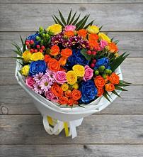 Букет цветов из:  Розы и Хризантемы в Красном Октябре Ставропольского края