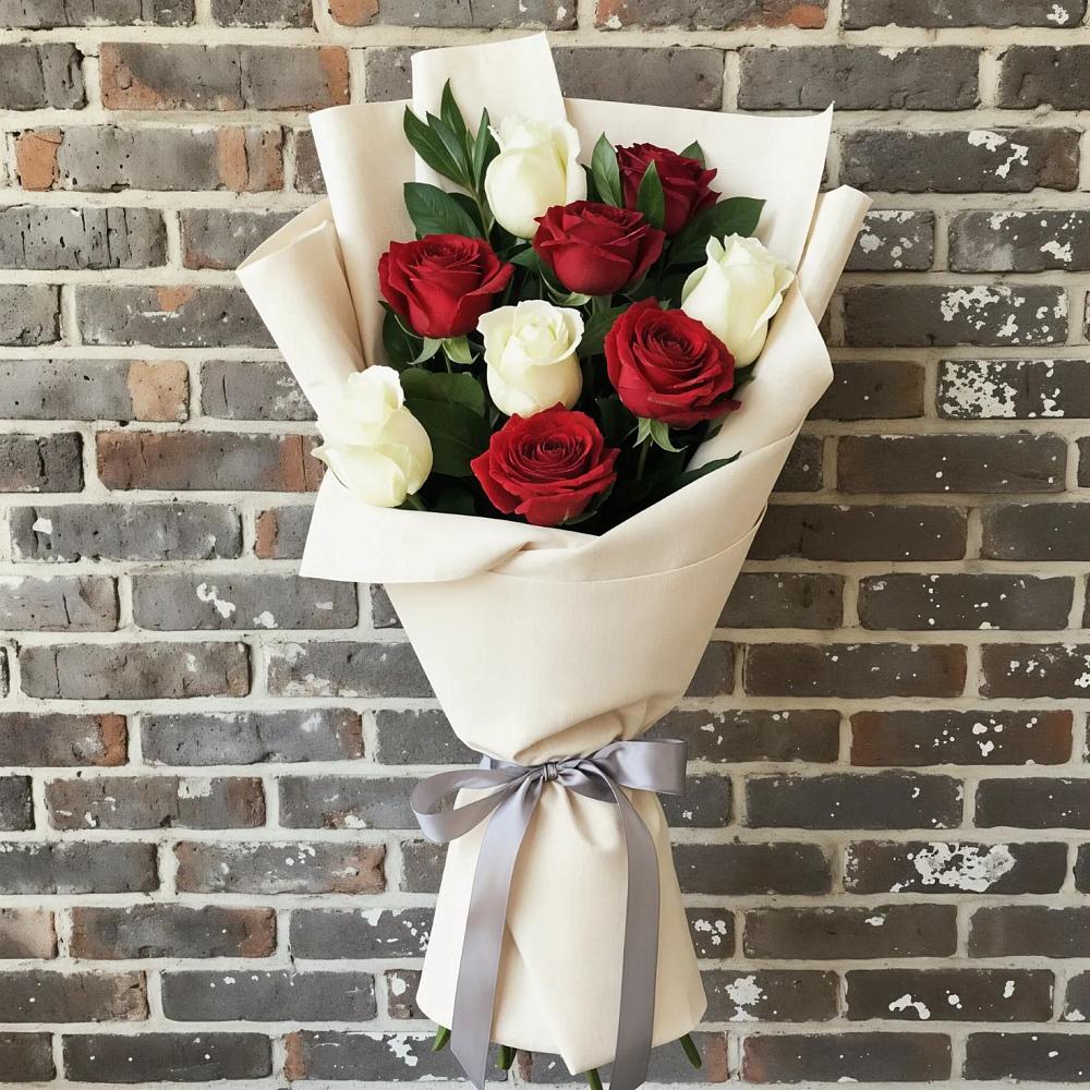 Букет цветов из: Розы в Красном Октябре Ставропольского края