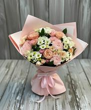 Букет цветов из:  Гвоздики, Розы и Хризантемы в Красном Октябре Ставропольского края