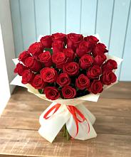Букет 29 Красных роз в Красном Октябре Ставропольского края