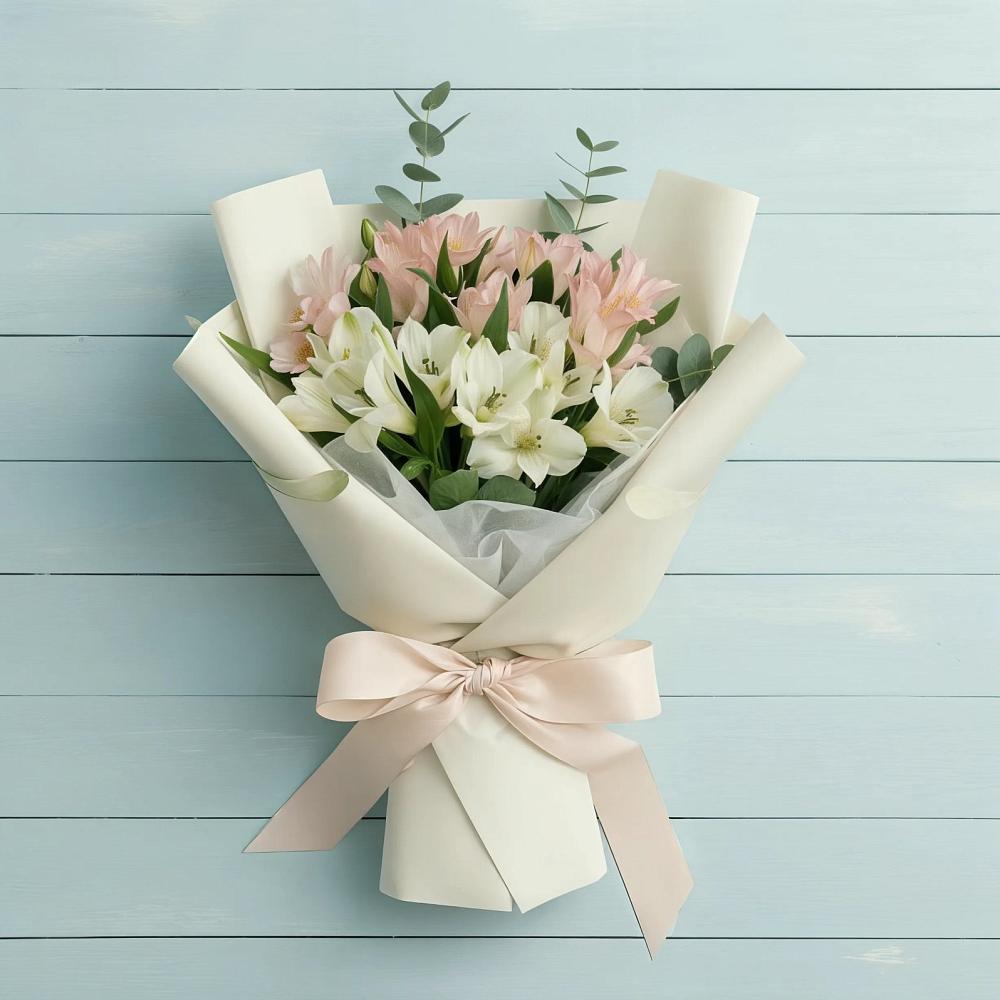 Букет цветов из: Альстромерии в Красном Октябре Ставропольского края