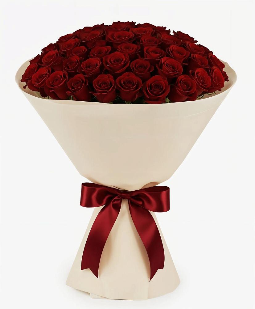 Букет 101 Бордовая роза Блэк Бакарра в Красном Октябре Ставропольского края