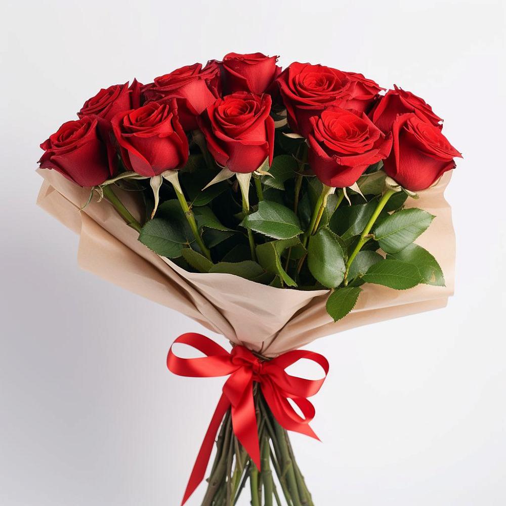 Букет 11 Красных роз Эдлесс Лав в Красном Октябре Ставропольского края